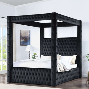 Etherea Black Queen Bed - Ornate Home