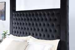 Etherea Black Queen Bed - Ornate Home