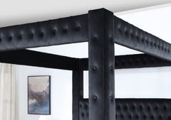 Etherea Black Queen Bed - Ornate Home