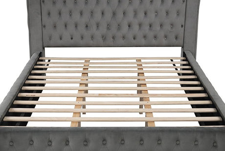 Etherea Gray Queen Bed - Ornate Home