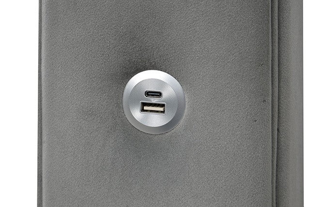 Etherea Gray Queen Bed - Ornate Home