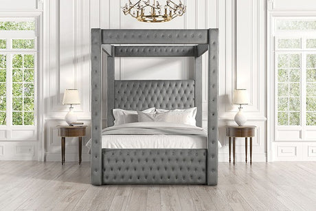 Etherea Gray Queen Bed - Ornate Home