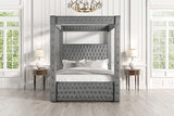 Etherea Gray Queen Bed - Ornate Home