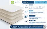 Ethos Avani 2.0 10" Firm White Wrap Split Head California King Mattress - Ornate Home