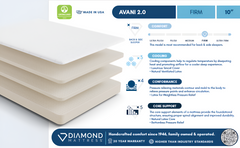 Ethos Avani 2.0 10" Firm White Wrap Twin Mattress - Ornate Home