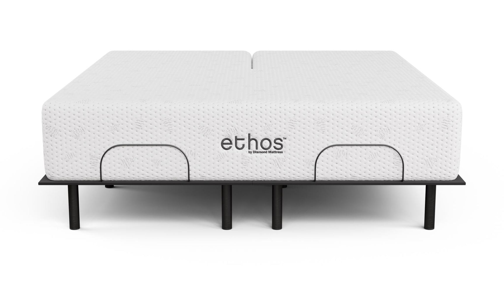 Ethos Avani 2.0 10" Medium White Wrap Split Head California King Mattress - Ornate Home