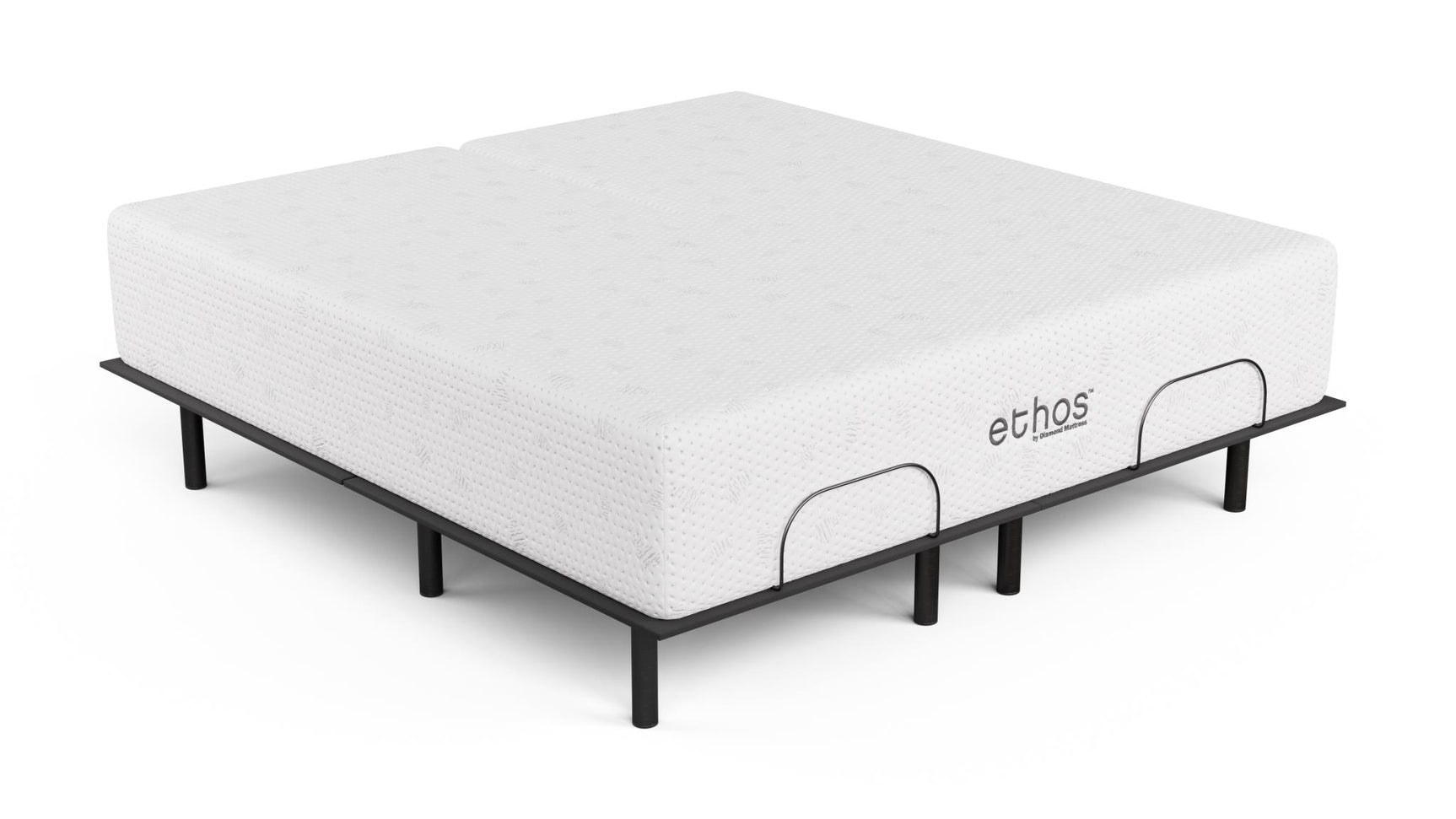 Ethos Avani 2.0 10" Medium White Wrap Split Head King Mattress - Ornate Home