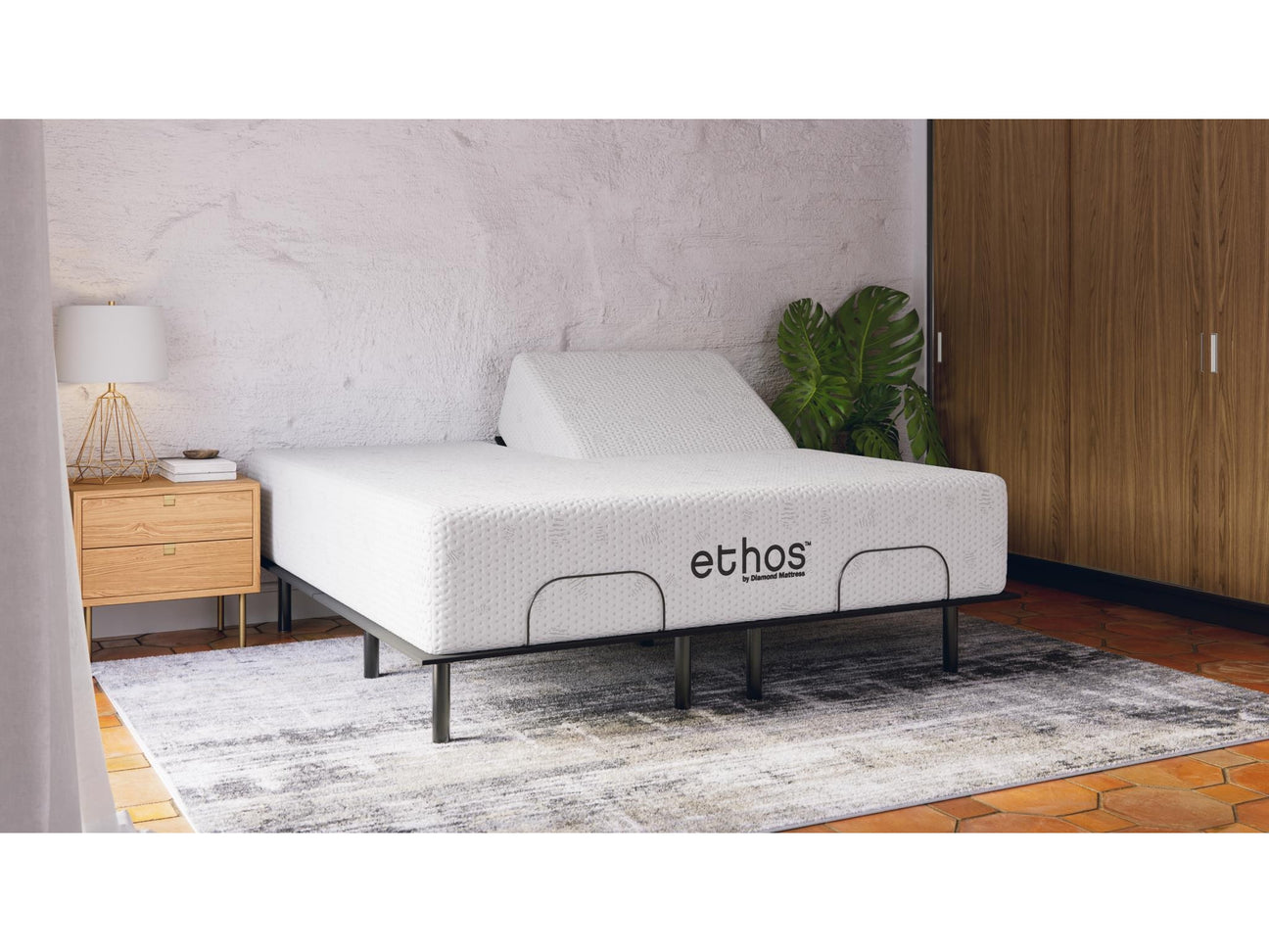 Ethos Avani 2.0 10" Medium White Wrap Split Head King Mattress - Ornate Home