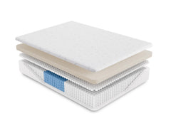 Ethos Avani Hybrid 14" Firm Grey&White Queen Mattress - Ornate Home