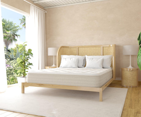 Ethos Cove Hybrid 13" Firm Beige&White Twin Mattress - Ornate Home