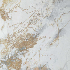 Ethos Gold/Gray/White Framed Abstract Print - Ornate Home
