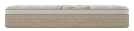 Ethos Natural Hybrid 14.5" Firm Beige&White Twin Mattress - Ornate Home