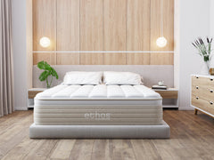 Ethos Natural Hybrid 14.5" Firm Beige&White Twin XL Mattress - Ornate Home