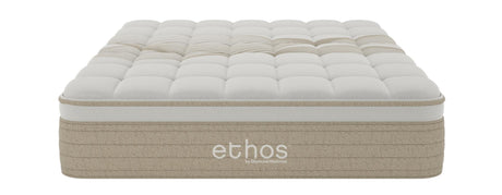 Ethos Natural Hybrid 14.5" Firm Beige&White Twin Mattress - Ornate Home