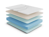 Ethos Thrive All Foam 10" Firm Beige&White Twin XL Mattress - Ornate Home
