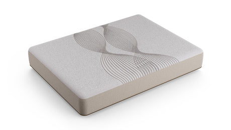 Ethos Thrive All Foam 10" Medium Beige&White Full Mattress - Ornate Home