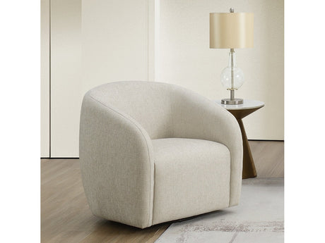 Etienne Beige Chair W/Swivel - Ornate Home