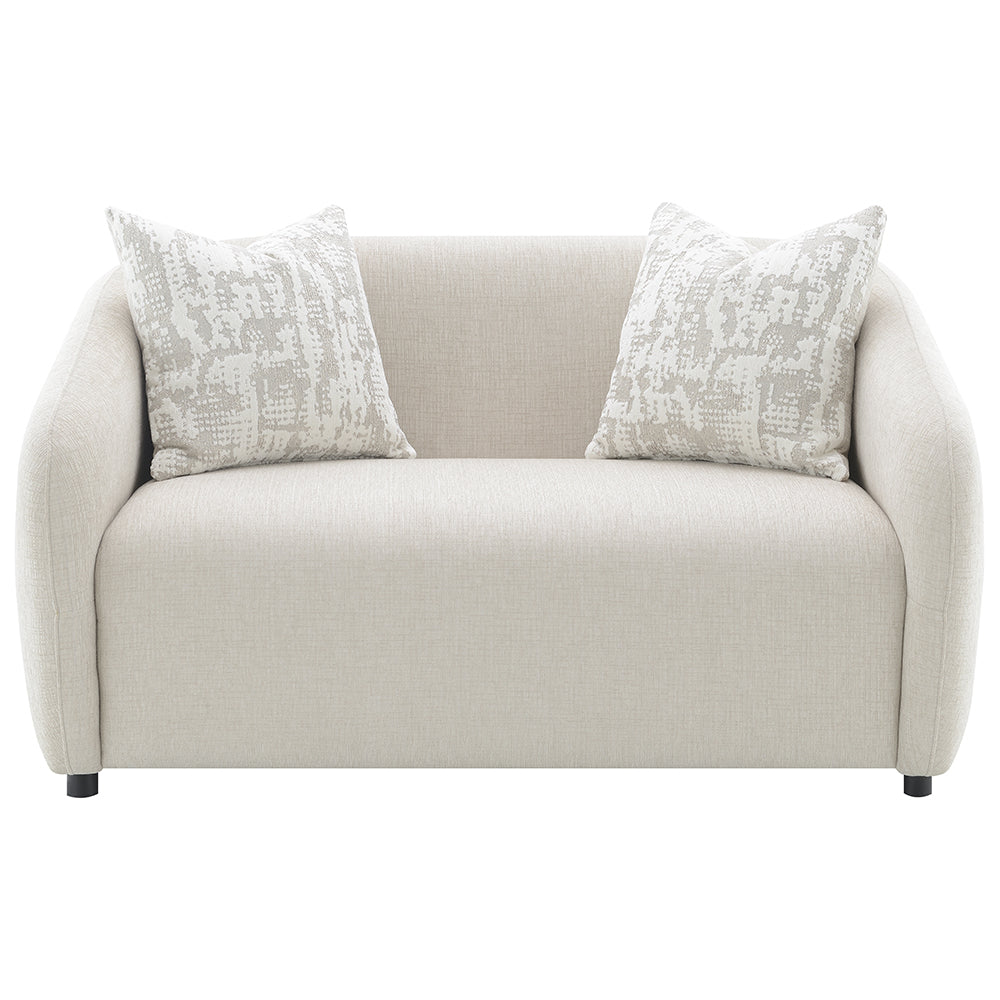 Etienne Beige Loveseat W/3 Pillows - Ornate Home