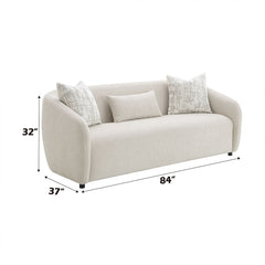 Etienne Beige Sofa W/3 Pillows - Ornate Home