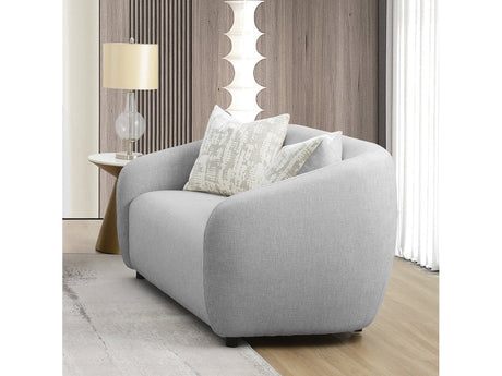 Etienne Gray Loveseat W/3 Pillows - Ornate Home