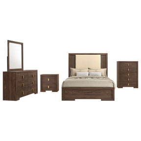 Etienne Walnut 5-Piece Eastern King Bedroom Set - Ornate Home
