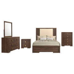 Etienne Walnut 5-Piece Full Bedroom Set - Ornate Home