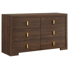 Etienne Walnut 5-Piece Twin Bedroom Set - Ornate Home