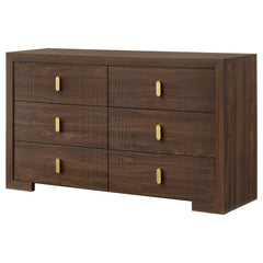 Etienne Walnut 6-drawer Bedroom Dresser - Ornate Home