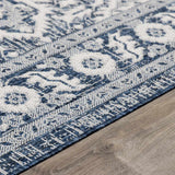 Etoile Navy Blue Performance Outdoor Rug - Ornate Home