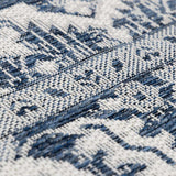 Etoile Navy Blue Performance Outdoor Rug - Ornate Home