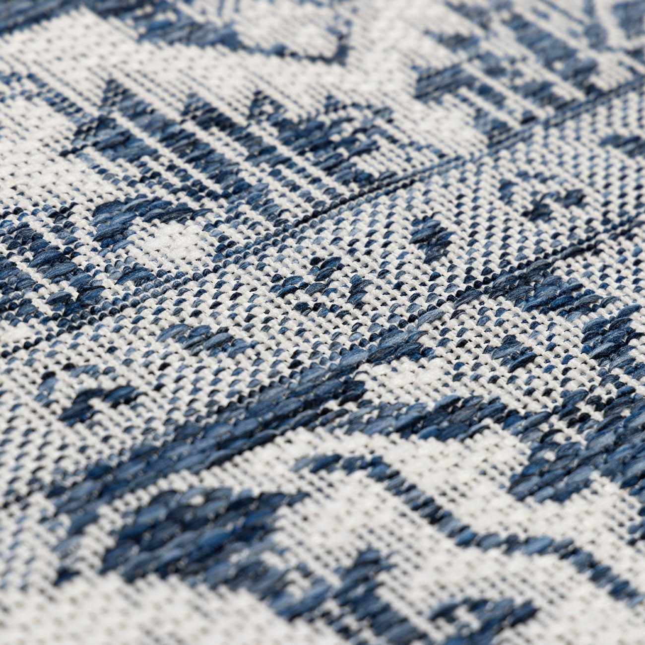 Etoile Navy Blue Performance Outdoor Rug - Ornate Home