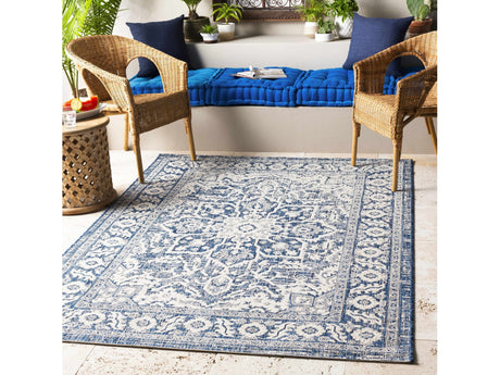 Etoile Navy Blue Performance Rug - Ornate Home