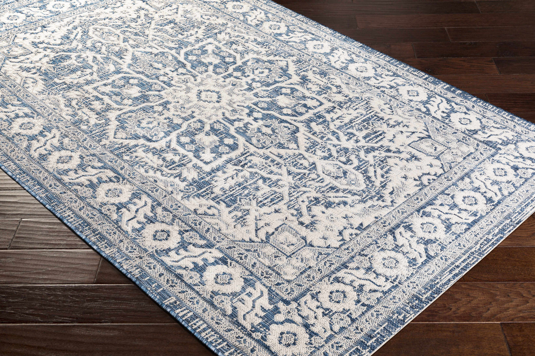Etoile Navy Blue Performance Rug - Ornate Home