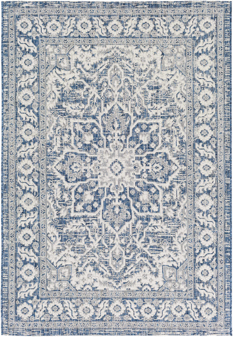 Etoile Navy Blue Performance Rug - Ornate Home