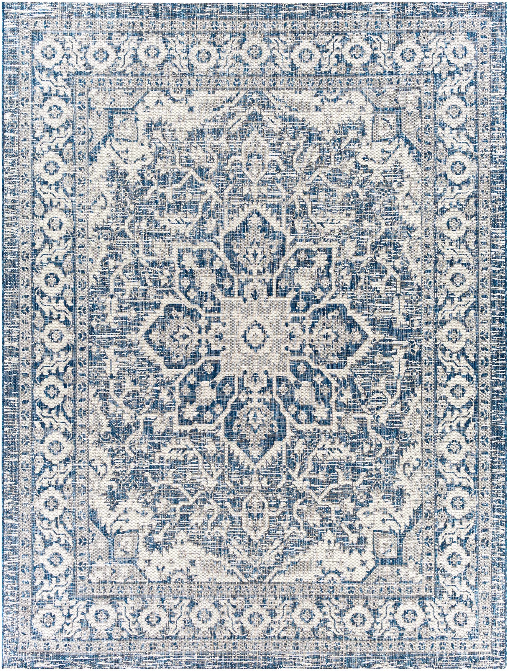 Etoile Navy Blue Performance Rug - Ornate Home