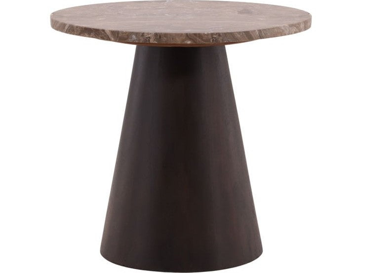 Etta Dark Brown Side Table - Ornate Home
