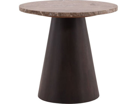 Etta Dark Brown Side Table - Ornate Home