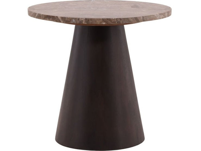 Etta Dark Brown Side Table - Ornate Home