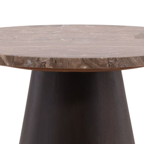 Etta Dark Brown Side Table - Ornate Home