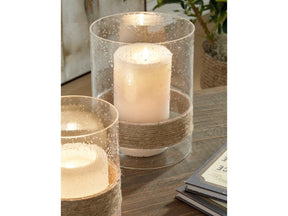 Eudocia Clear Candle Holder (Set of 2) (Online Special Price) - Ornate Home