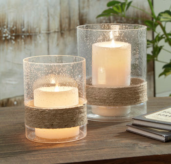 Eudocia Clear Candle Holder (Set of 2) (Online Special Price) - Ornate Home