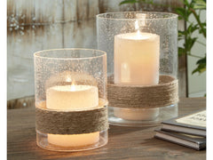 Eudocia Clear Candle Holder (Set of 2) - Ornate Home