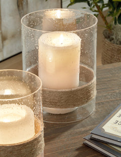 Eudocia Clear Candle Holder (Set of 2) - Ornate Home