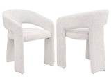 Eudora Cream Arm Chair (Set of 2) - Ornate Home