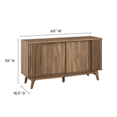 Eudora Walnut Sideboard - Ornate Home
