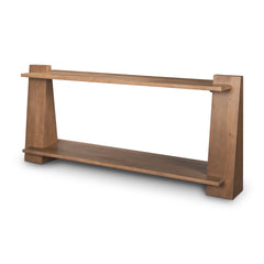 Eula Medium Brown Wood Console Table - Ornate Home