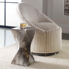 Euphrates Silver Accent Table - Ornate Home