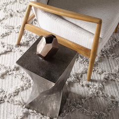 Euphrates Silver Accent Table - Ornate Home