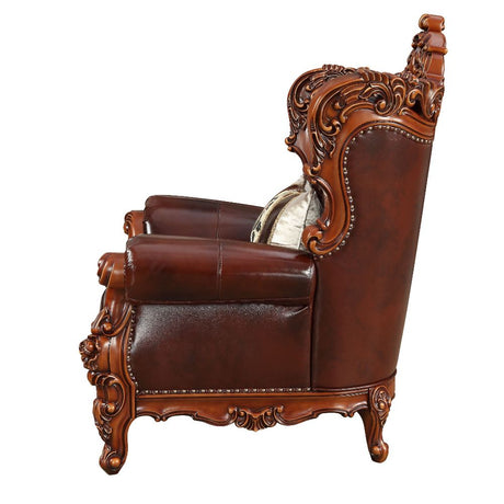 Eustoma Chair in Cherry and Walnut - Ornate Home