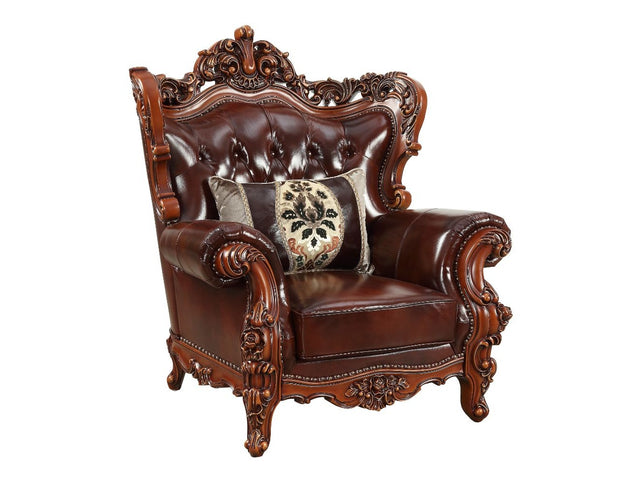 Eustoma Chair in Cherry and Walnut - Ornate Home
